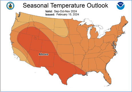 Seasonal Temperature Outlook Map