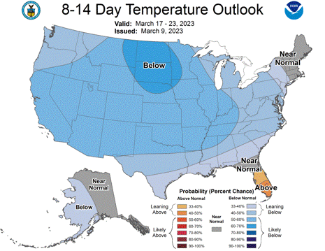 US weather map