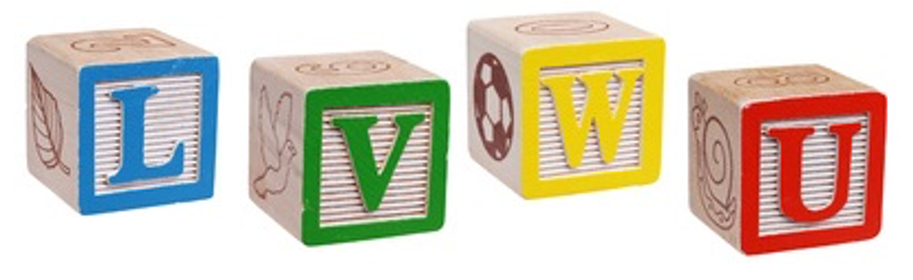 U, V, L, W