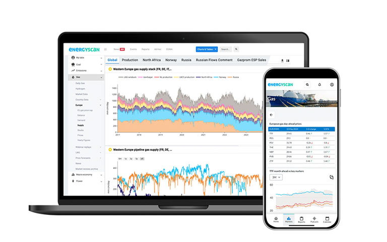 EnergyScan™ platform on desktop and mobile